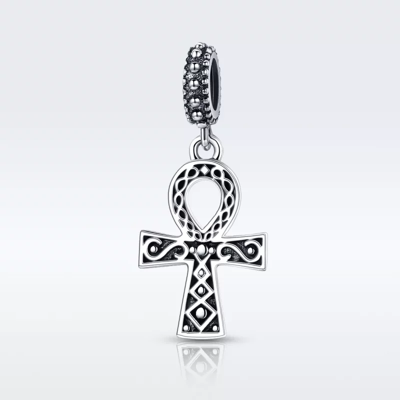 (imagen para) Estilo Pandora Plata La Cruz del Poder de la Fe Retro Colgante - SCC185 - Ver 2