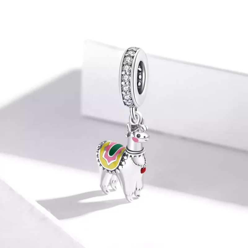 (imagen para) Estilo Pandora Plata Lindo Colgante de Alpaca - SCC1737 - Ver 2