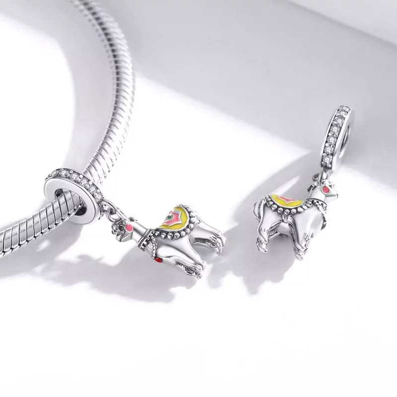 (imagen para) Estilo Pandora Plata Lindo Colgante de Alpaca - SCC1737 - Ver 4
