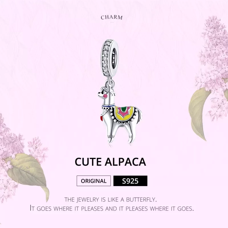 (imagen para) Estilo Pandora Plata Lindo Colgante de Alpaca - SCC1737 - Ver 6