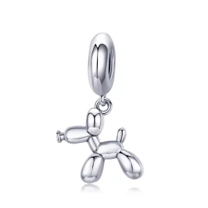 (imagen para) Estilo Pandora Plata Lindo Colgante de Perro de Globos - SCC981