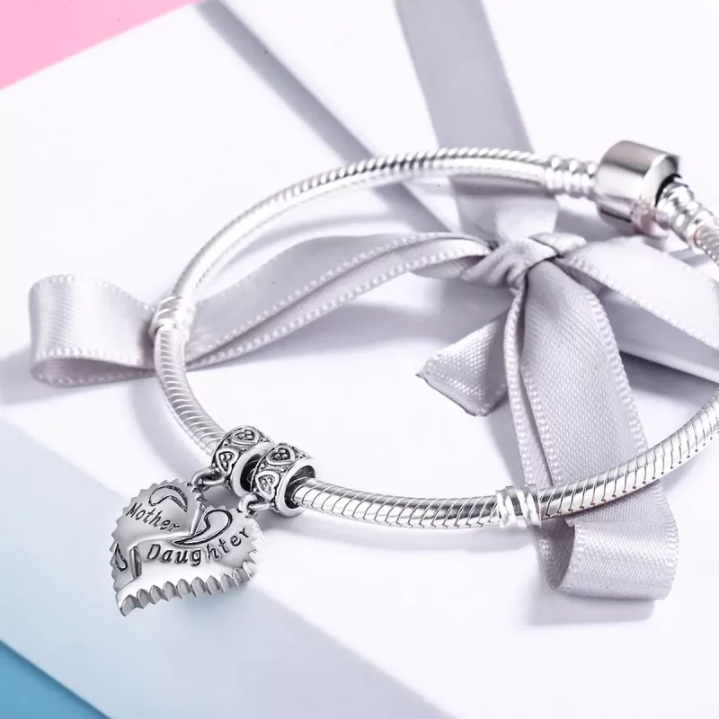 (imagen para) Estilo Pandora Plata Madre e Hija Colgante - SCC427 - Ver 4