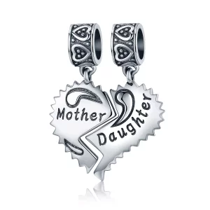 (imagen para) Estilo Pandora Plata Madre e Hija Colgante - SCC427