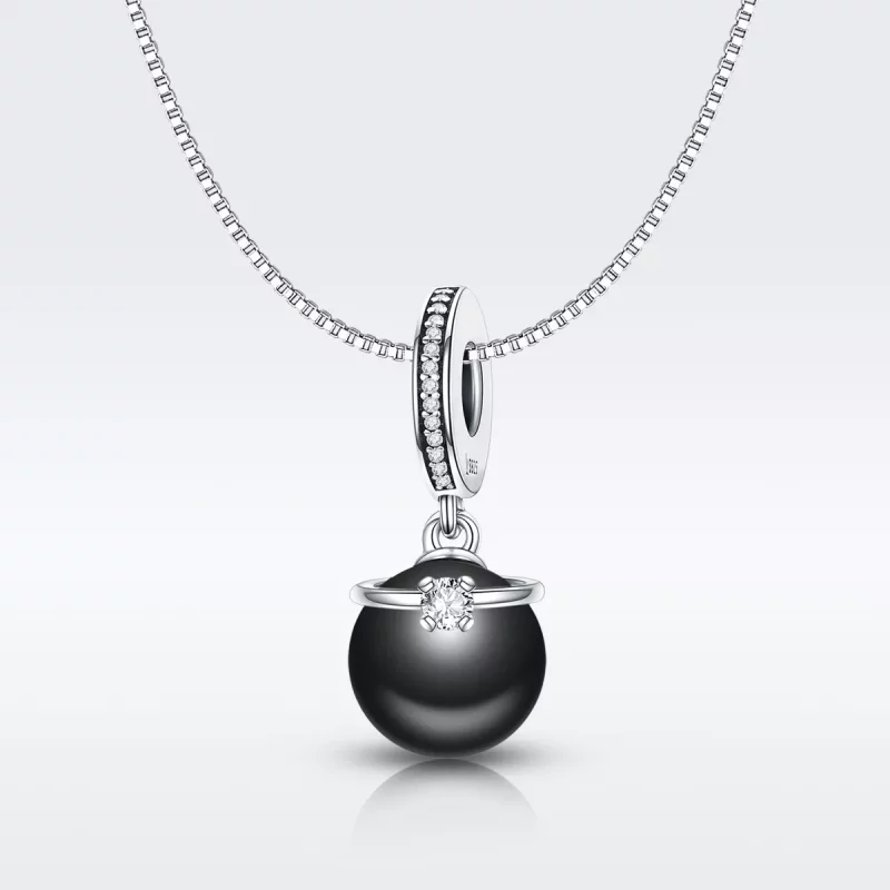 (imagen para) Estilo Pandora Plata Prestigio Perlas Colgante - SCC572 - Ver 2