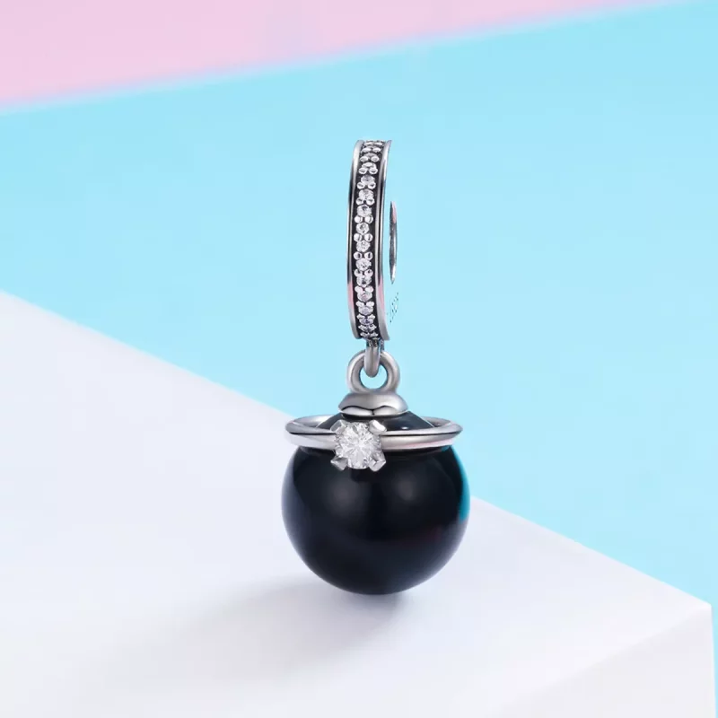 (imagen para) Estilo Pandora Plata Prestigio Perlas Colgante - SCC572 - Ver 4