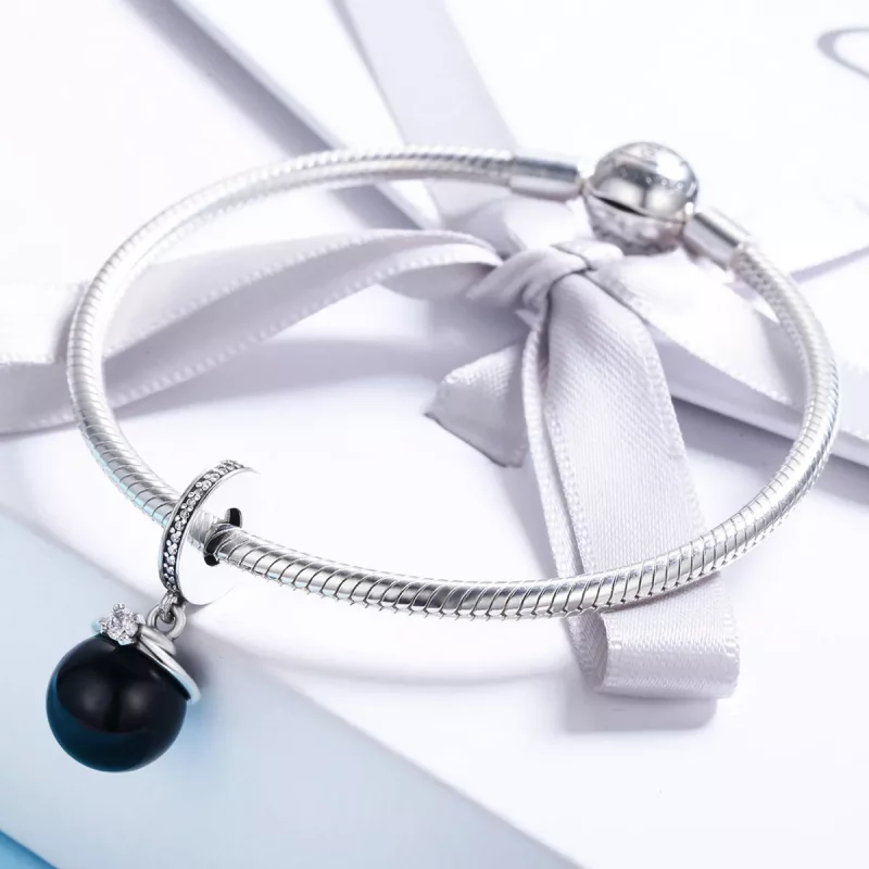 (imagen para) Estilo Pandora Plata Prestigio Perlas Colgante - SCC572 - Ver 6