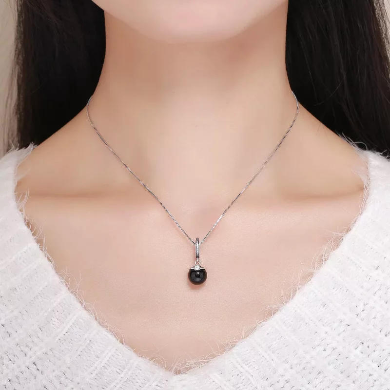 (imagen para) Estilo Pandora Plata Prestigio Perlas Colgante - SCC572 - Ver 7