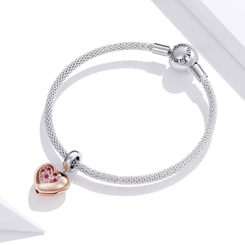 (imagen para) Estilo Pandora Promesa de Amor Colgante - BSC396 - Ver 3