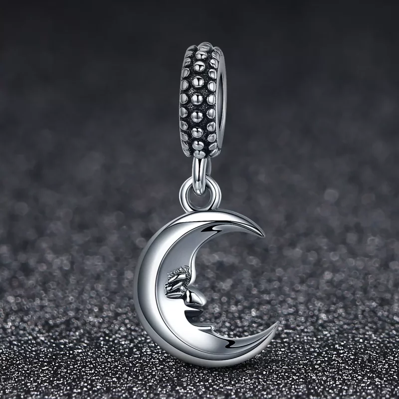 (imagen para) Estilo Pandora Sr. Moon Dangle - SCC149 - Ver 2