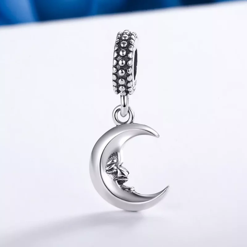 (imagen para) Estilo Pandora Sr. Moon Dangle - SCC149 - Ver 3
