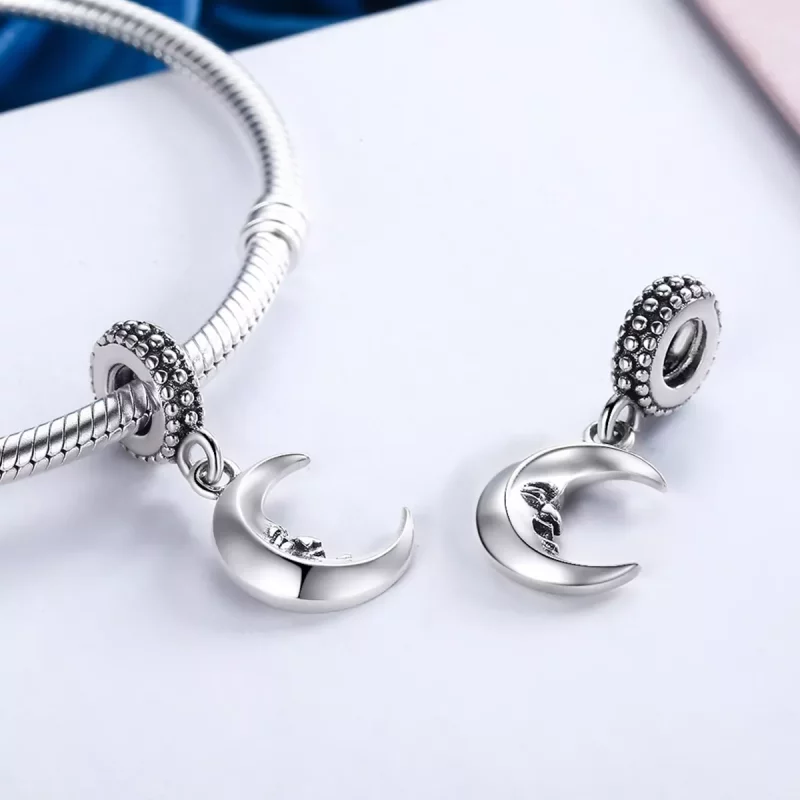 (imagen para) Estilo Pandora Sr. Moon Dangle - SCC149 - Ver 5