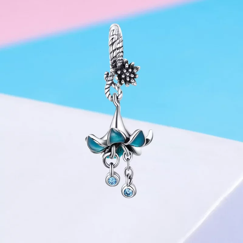 (imagen para) Estilo Pandora Sueño Orquídea Colgante - BSC034 - Ver 2