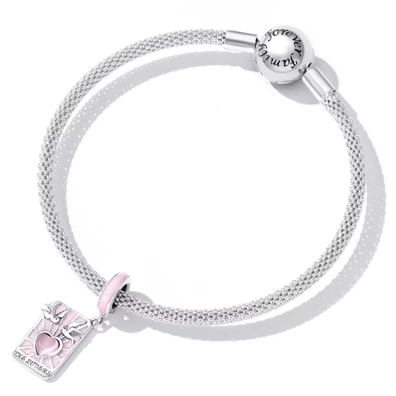 (imagen para) Estilo Pandora Tarot - Colgante Amantes - SCC2263 - Ver 4