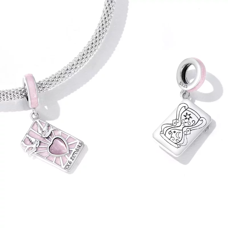 (imagen para) Estilo Pandora Tarot - Colgante Amantes - SCC2263 - Ver 5
