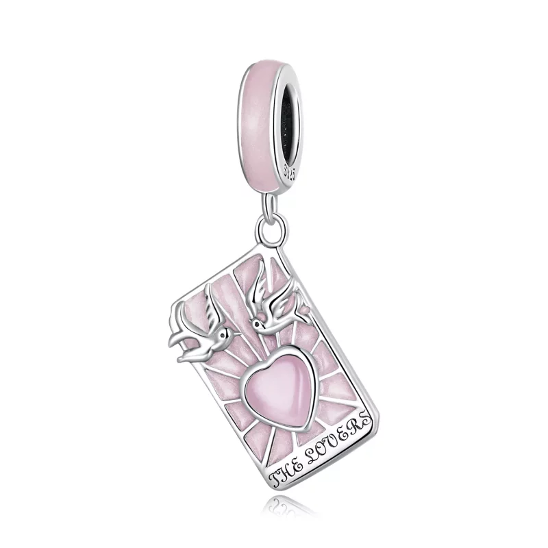 (imagen para) Estilo Pandora Tarot - Colgante Amantes - SCC2263