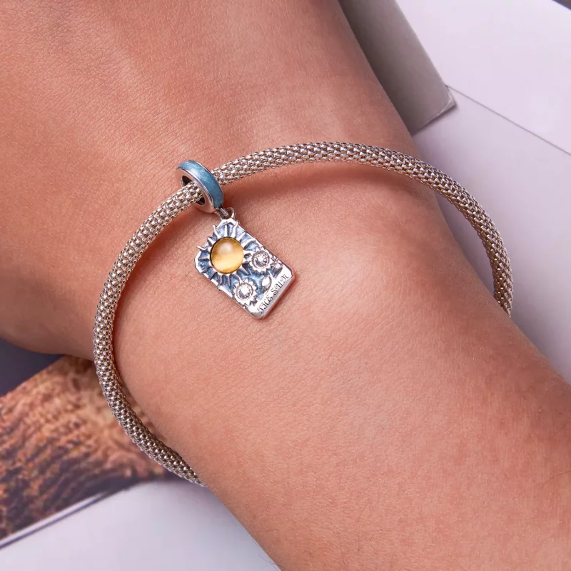 (imagen para) Estilo Pandora Tarot - Colgante Sol - SCC2264 - Ver 6