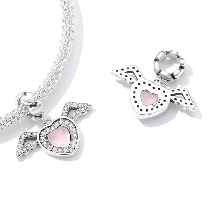 (imagen para) Pandora estilo alas de amor colgante - SCC2229 - Ver 4