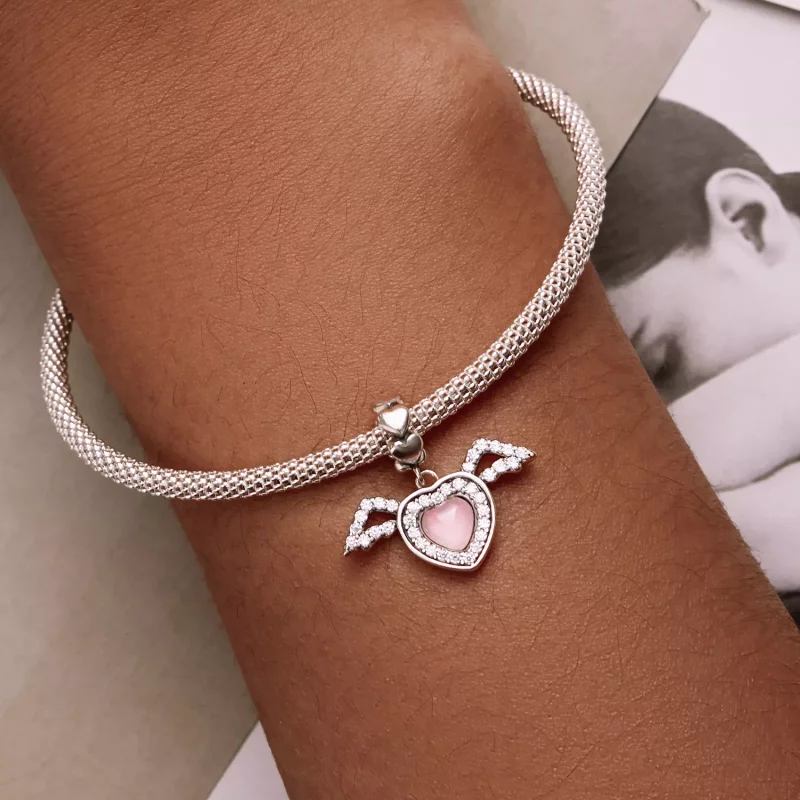 (imagen para) Pandora estilo alas de amor colgante - SCC2229 - Ver 6