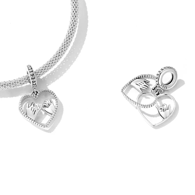(imagen para) Pandora Estilo Amor Mano en Mano Dangle - SCC2270 - Ver 4