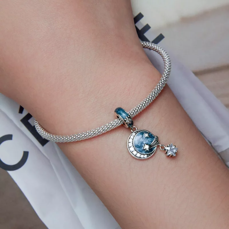(imagen para) Pandora Estilo Estrella Galaxia Colgante - SCC2369 - Ver 5