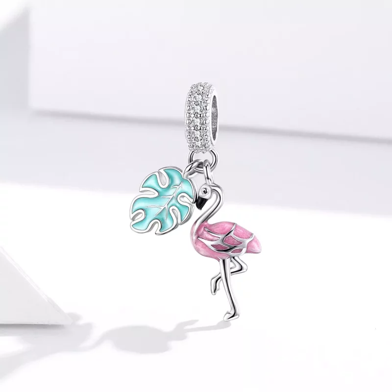 (imagen para) Pandora Estilo Flamingo Colgante - BSC277 - Ver 2