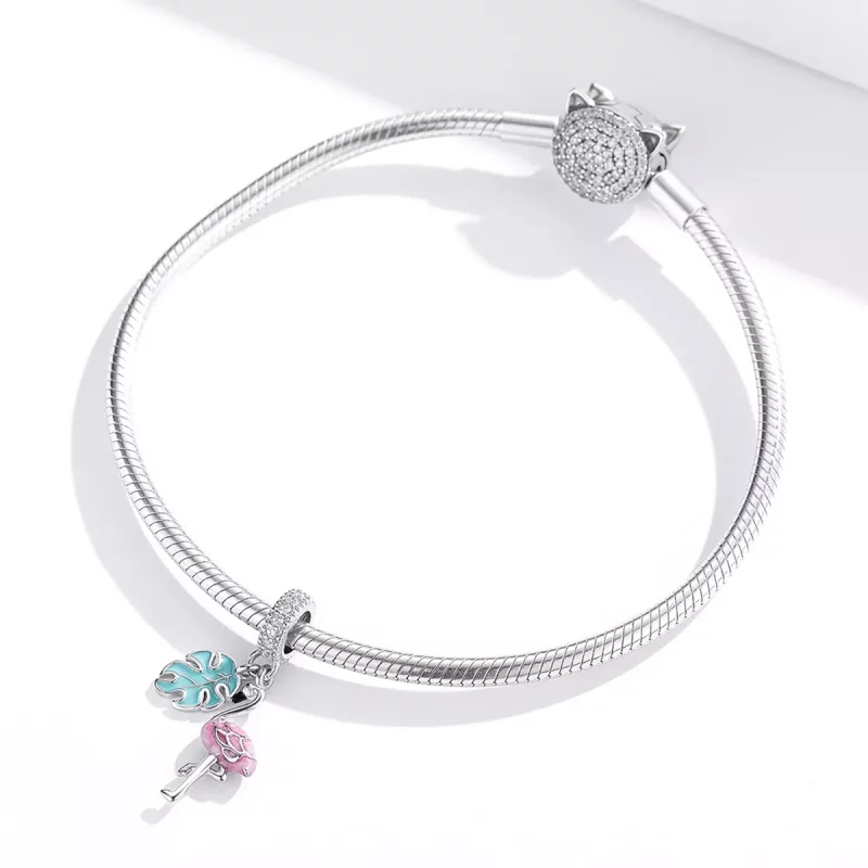 (imagen para) Pandora Estilo Flamingo Colgante - BSC277 - Ver 3