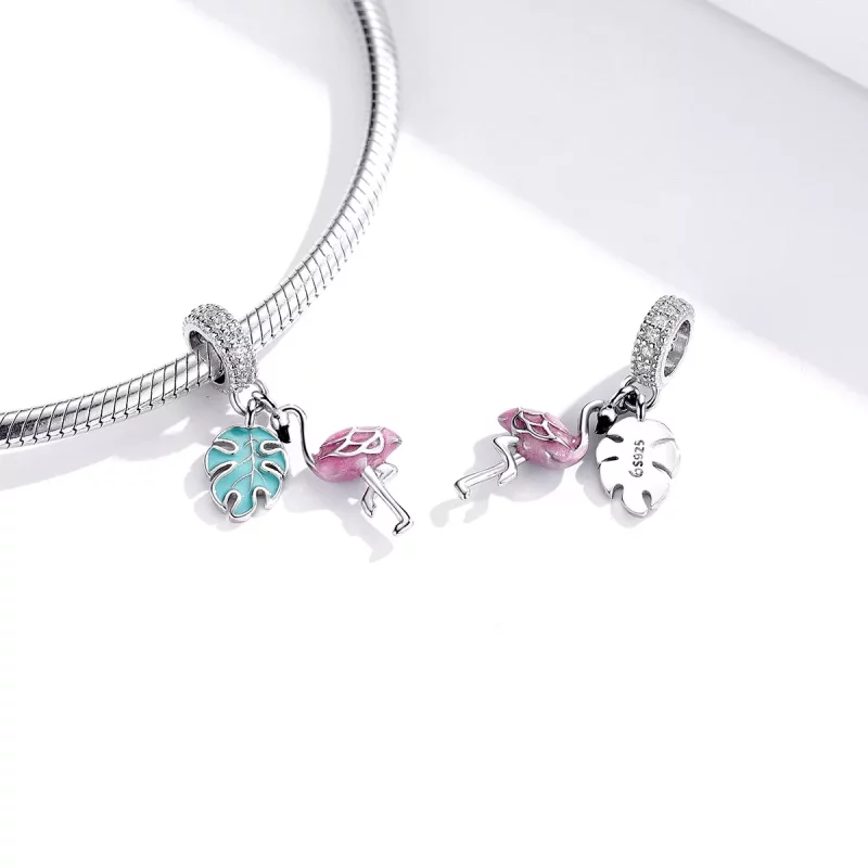 (imagen para) Pandora Estilo Flamingo Colgante - BSC277 - Ver 4