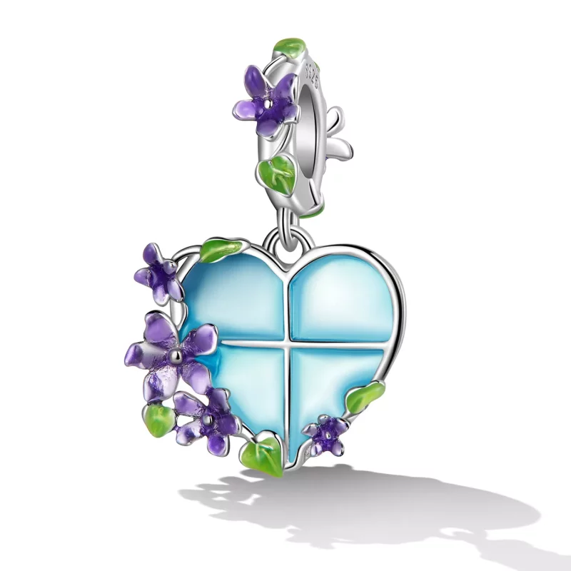 (imagen para) Pandora Estilo Flor Ventana Colgante - SCC2323 - Ver 2