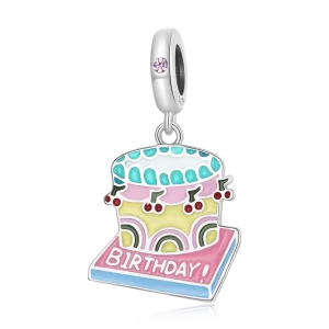 (imagen para) Pandora Estilo Pastel de Crema de Cereza Colgante - SCC2230