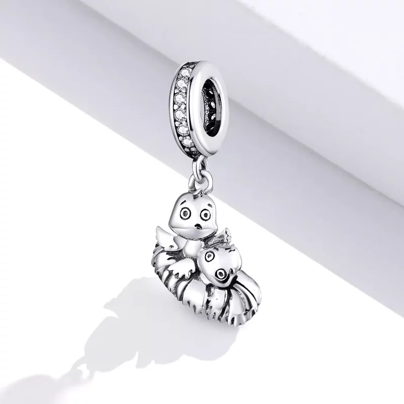 (imagen para) Pandora Estilo Pájaro de Dibujos Animados Colgante - SCC1522 - Ver 2