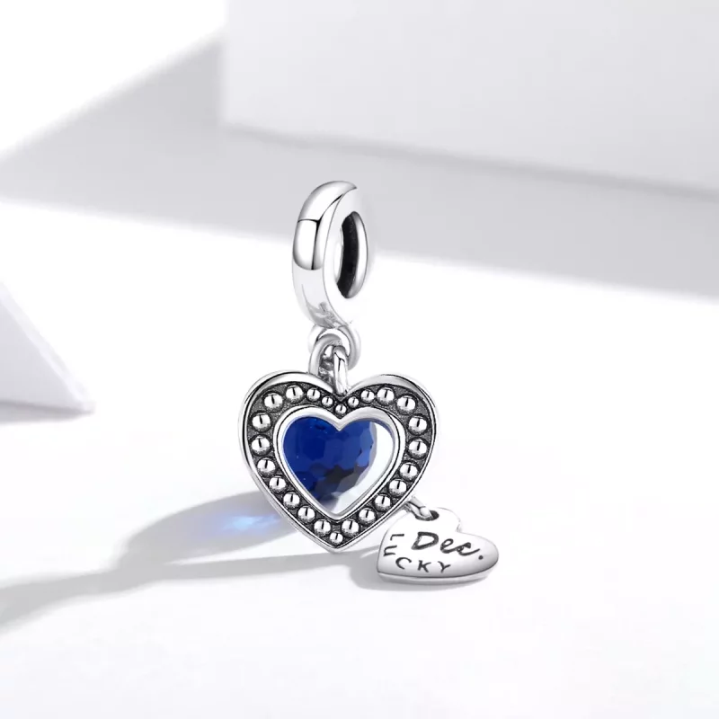 (imagen para) Pandora Estilo Plata Colgante de la Suerte de Diciembre - SCC1721 - Ver 2