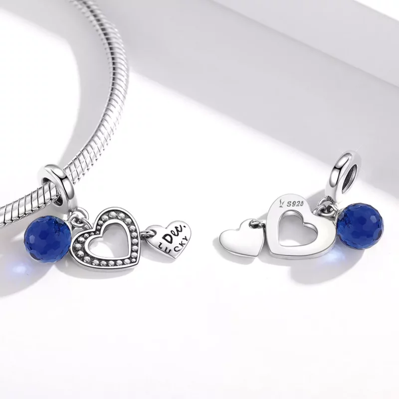 (imagen para) Pandora Estilo Plata Colgante de la Suerte de Diciembre - SCC1721 - Ver 4