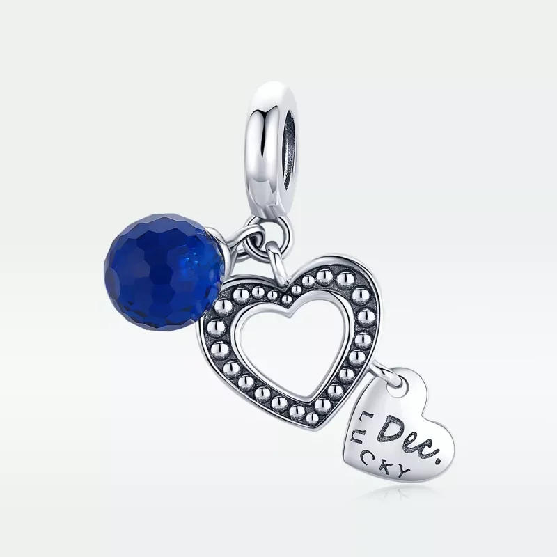 (imagen para) Pandora Estilo Plata Colgante de la Suerte de Diciembre - SCC1721 - Ver 5