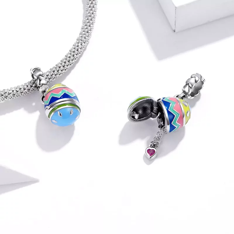 (imagen para) Pandora Estilo Plata Huevos de la Suerte Colgante - SCC1753 - Ver 4