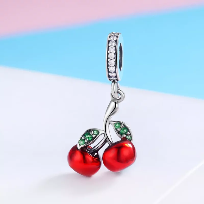 (imagen para) Pandora Estilo Plata Verano Cerezas Colgante - SCC784 - Ver 2
