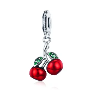 (imagen para) Pandora Estilo Plata Verano Cerezas Colgante - SCC784