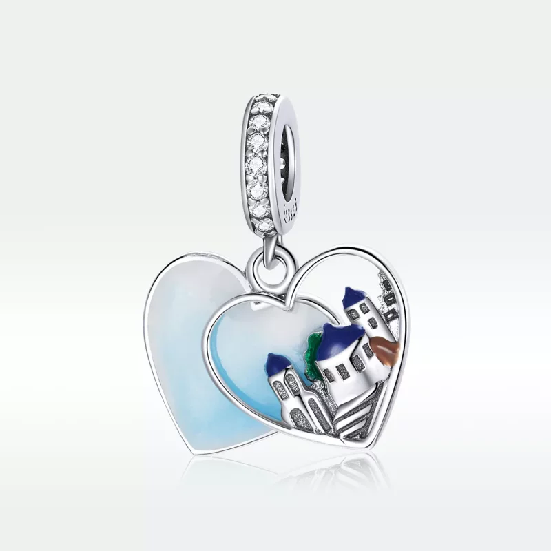 (imagen para) Pandora Estilo Plateado Encanto Paisaje Colgante - SCC1742 - Ver 5