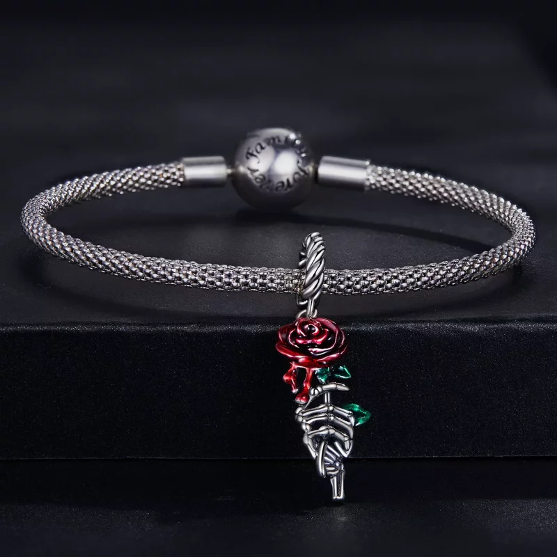(imagen para) Pandora Estilo Scarlet Rose Dangle - SCC2404 - Ver 3