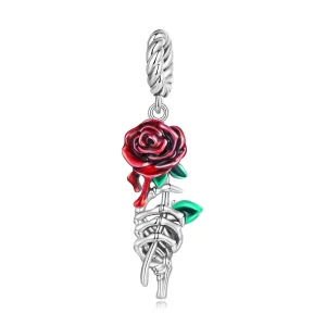 Pandora Estilo Scarlet Rose Dangle - SCC2404 (imagen para) Pandora Estilo Scarlet Rose Dangle - SCC2404
