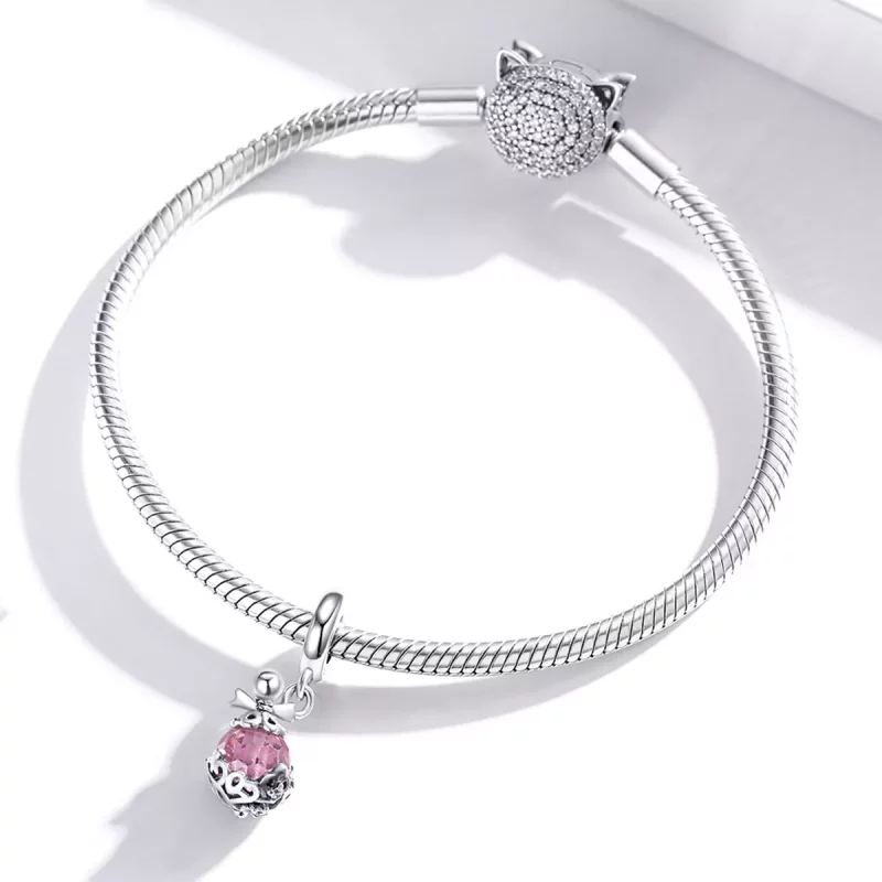 (imagen para) Pandora Style Colgante de Botella de Perfume de Plata - SCC1734 - Ver 3