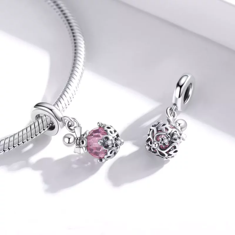 (imagen para) Pandora Style Colgante de Botella de Perfume de Plata - SCC1734 - Ver 4