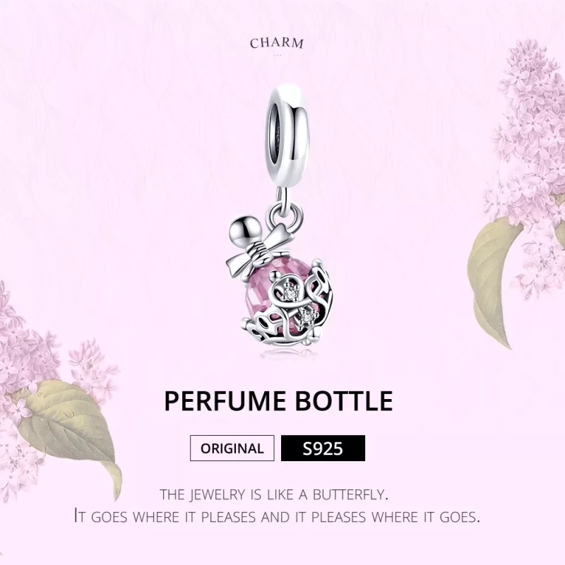 (imagen para) Pandora Style Colgante de Botella de Perfume de Plata - SCC1734 - Ver 6