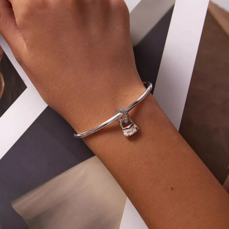 (imagen para) Pandora Style Exquisito Colgante de Bolso en Forma de Corazón - SCC2153 - Ver 5