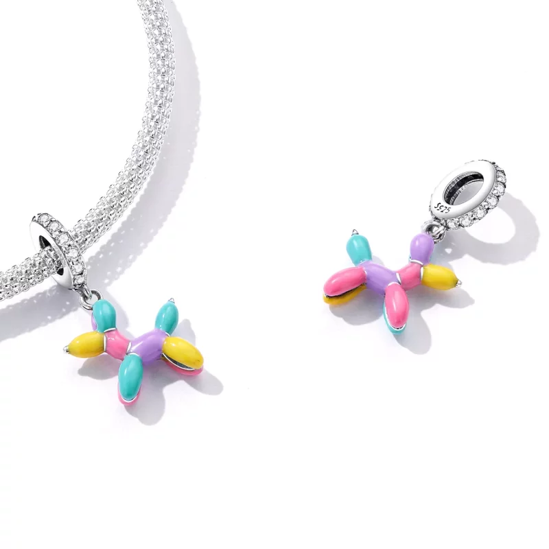(imagen para) Pandora Style Globo Cachorro Colgante - SCC2217 - Ver 5