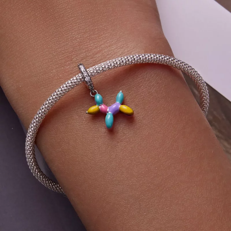 (imagen para) Pandora Style Globo Cachorro Colgante - SCC2217 - Ver 6