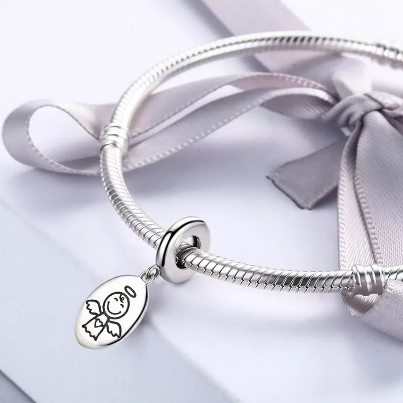 (imagen para) Pandora Style Plata Pérdida de Bebé Miscarriage Dangle - SCC328 - Ver 4