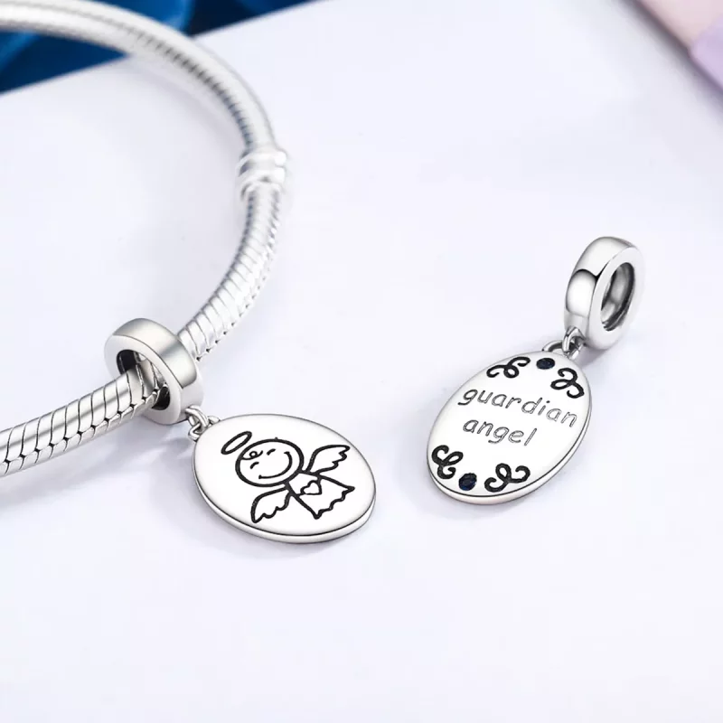 (imagen para) Pandora Style Plata Pérdida de Bebé Miscarriage Dangle - SCC328 - Ver 5