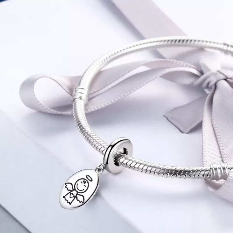 (imagen para) Pandora Style Plata Pérdida de Bebé Miscarriage Dangle - SCC328 - Ver 7