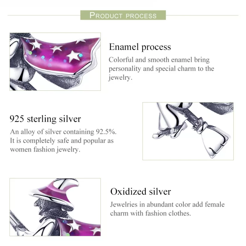 (imagen para) Pandora Style Silver Wizard of Oz Dangle - SCC914 - Ver 7