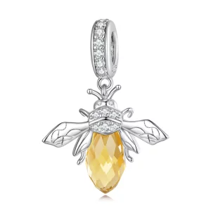 (imagen para) Pendiente colgante de abeja de vidrio Murano estilo Pandora - BSC710